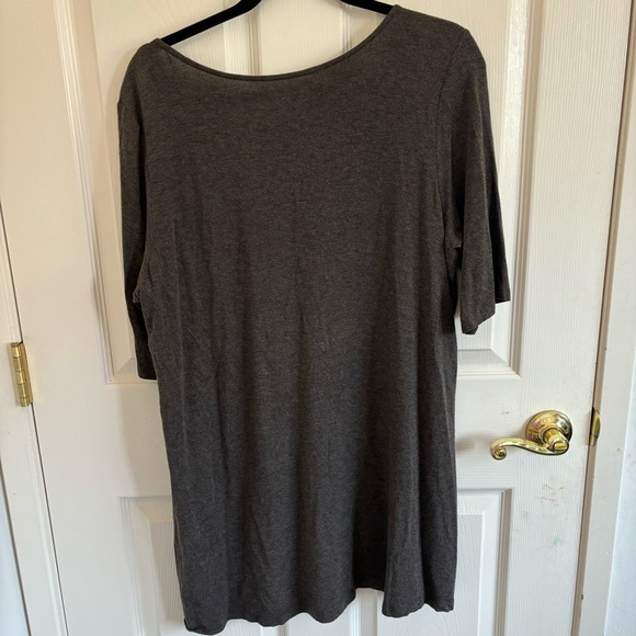 Eileen Fisher Brown Top. Italian Yarn. Large. - Picture 4 of 8